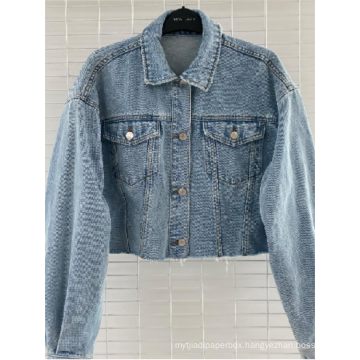 Women's Custom Cropped Top Denim Jacket